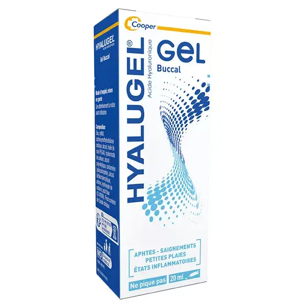 Gel oral Hyalugel para aftas e feridas menores 20ml