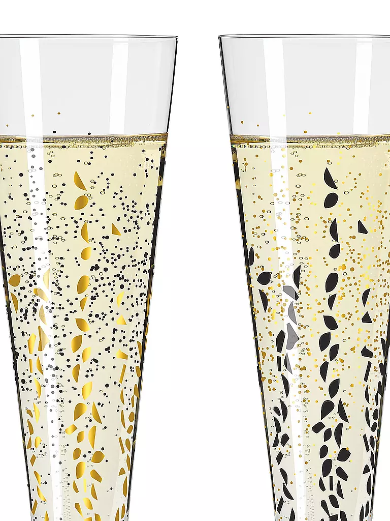 RITZENHOFF Champagnerglas 2er Set Goldnacht H23 2023 Romi Bohnenberg gold