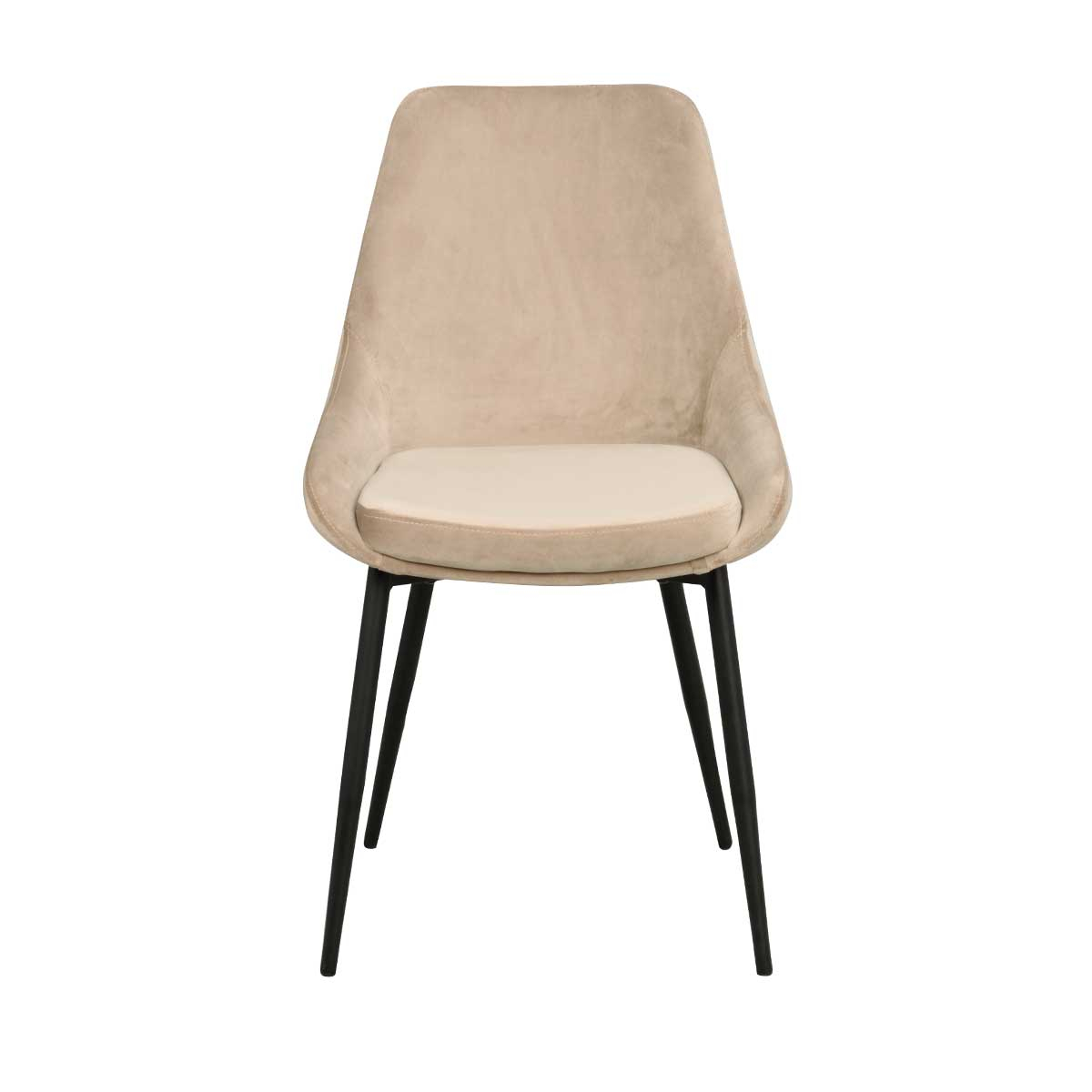 Eetkamerstoel Sierra velvet Beige