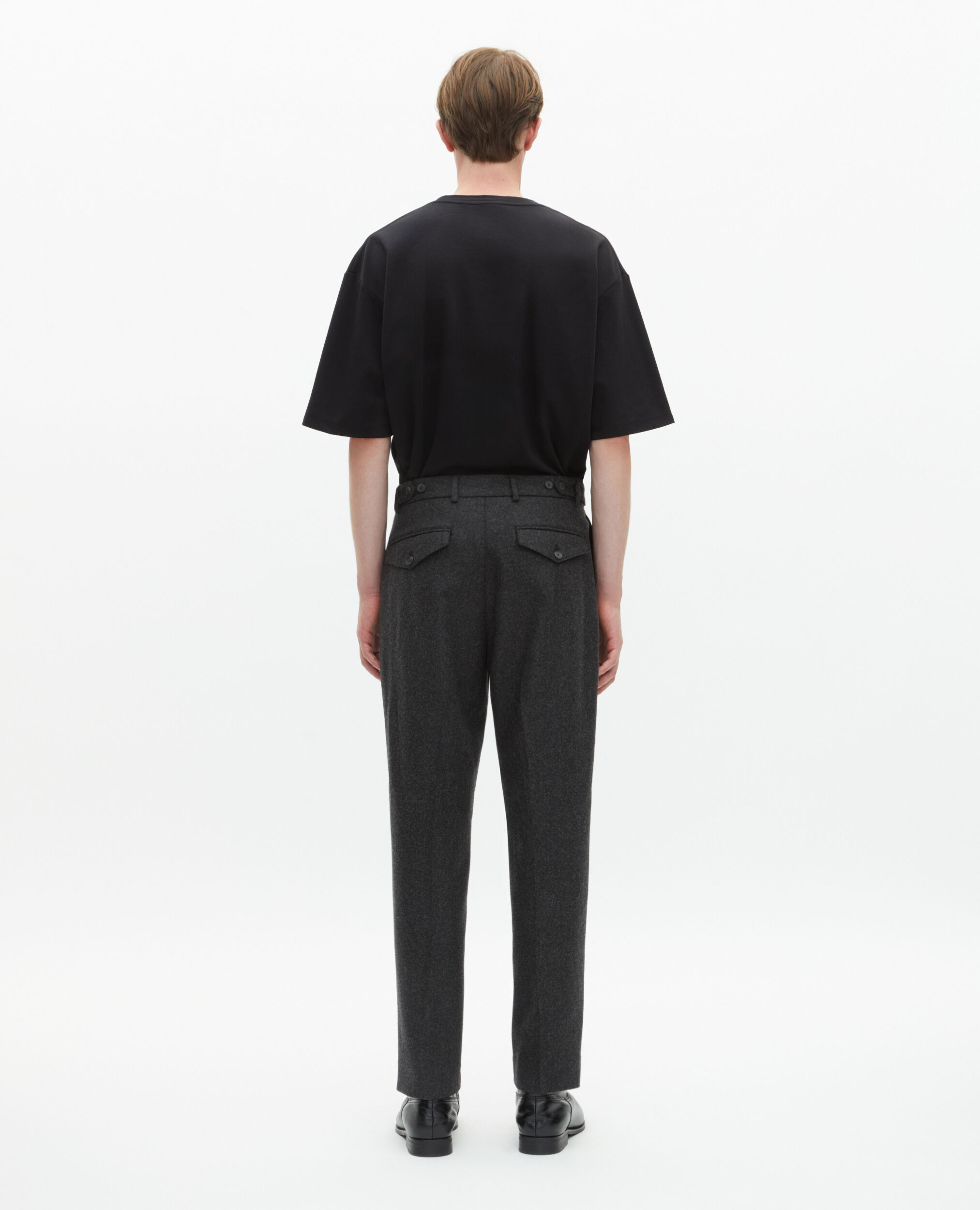 Pantalon ajusté gris foncé