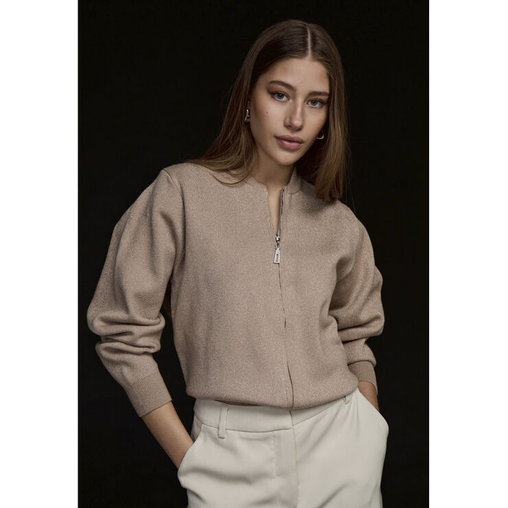 Minus MSShela Knit Jacket Medal gold metallic