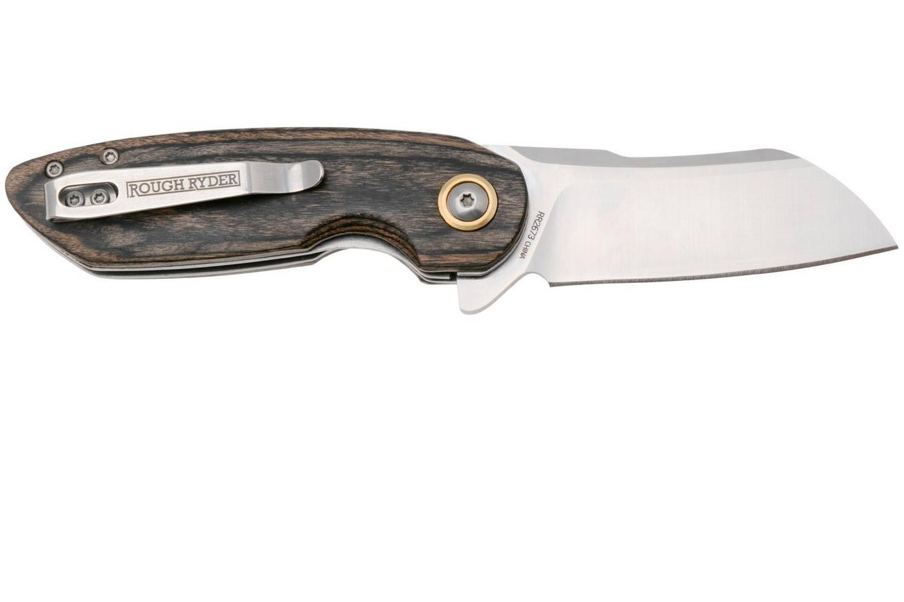 Rough Ryder Bullfrog RR2673 Satin 440, Pakkawood, zakmes