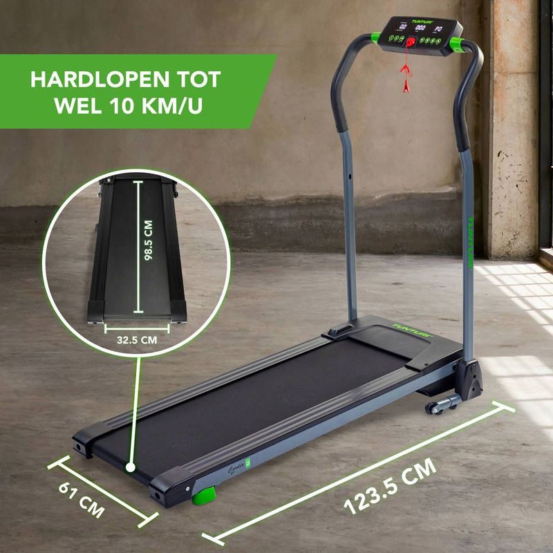 Tunturi - Cardio Fit T5 - Loopband - Compact - 16 Programma's - LED-Display