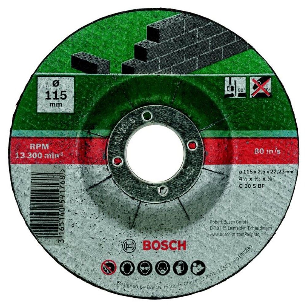 KAPPSKIVE BOSCH STEIN 115X2,5MM 5STK