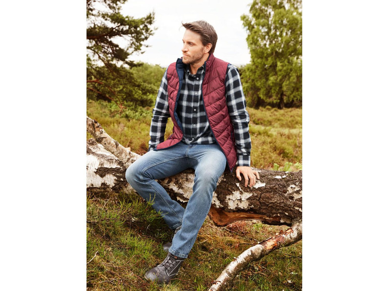 Jeans voor heren, straight fit, biokatoen en elastaan