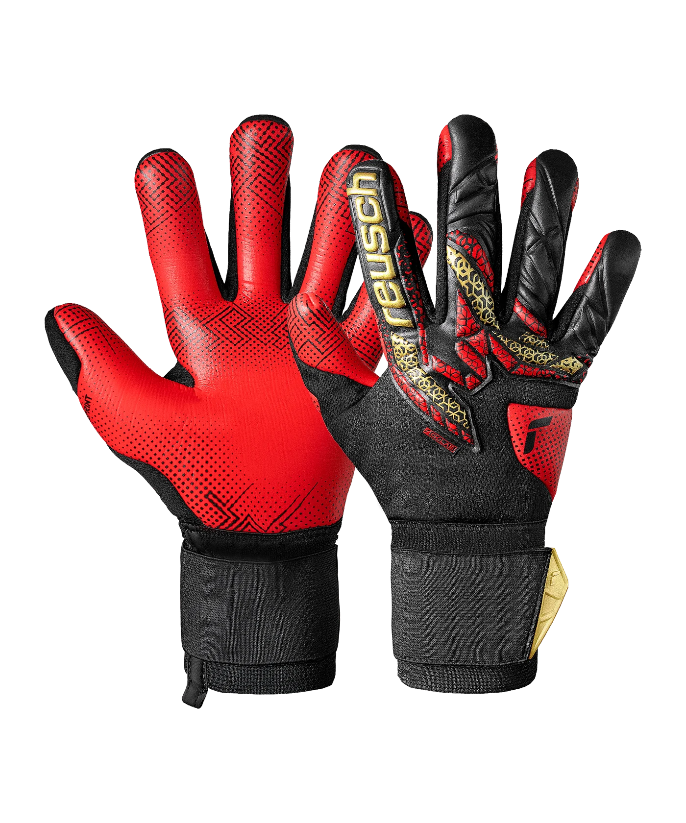 Reusch Attrakt Gold Glue Print TW-Handschuhe F7075