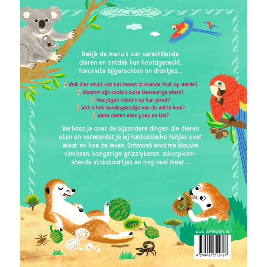 Uitgeverij lemniscaat menu’s voor stokstaartjes