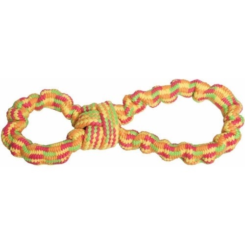 Argola de corda para brinquedo de cachorro, várias cores