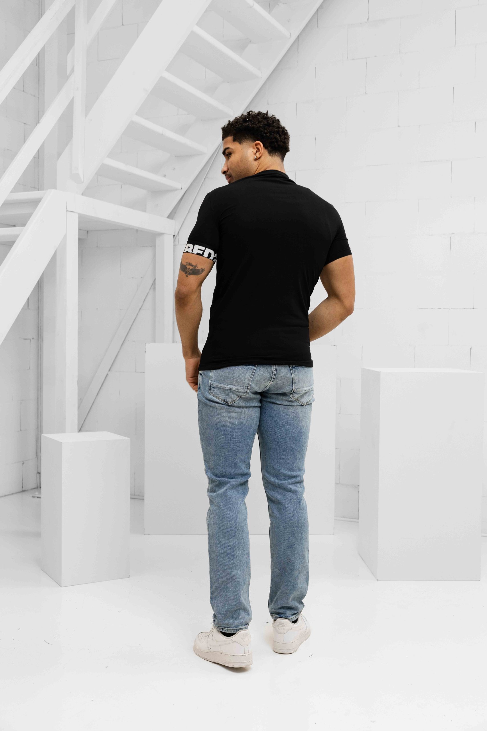 Dsquared2 Round Neck T-Shirt Heren Zwart/Wit