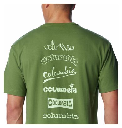 T-Shirt Manches Courtes Columbia Burnt Lake Vert