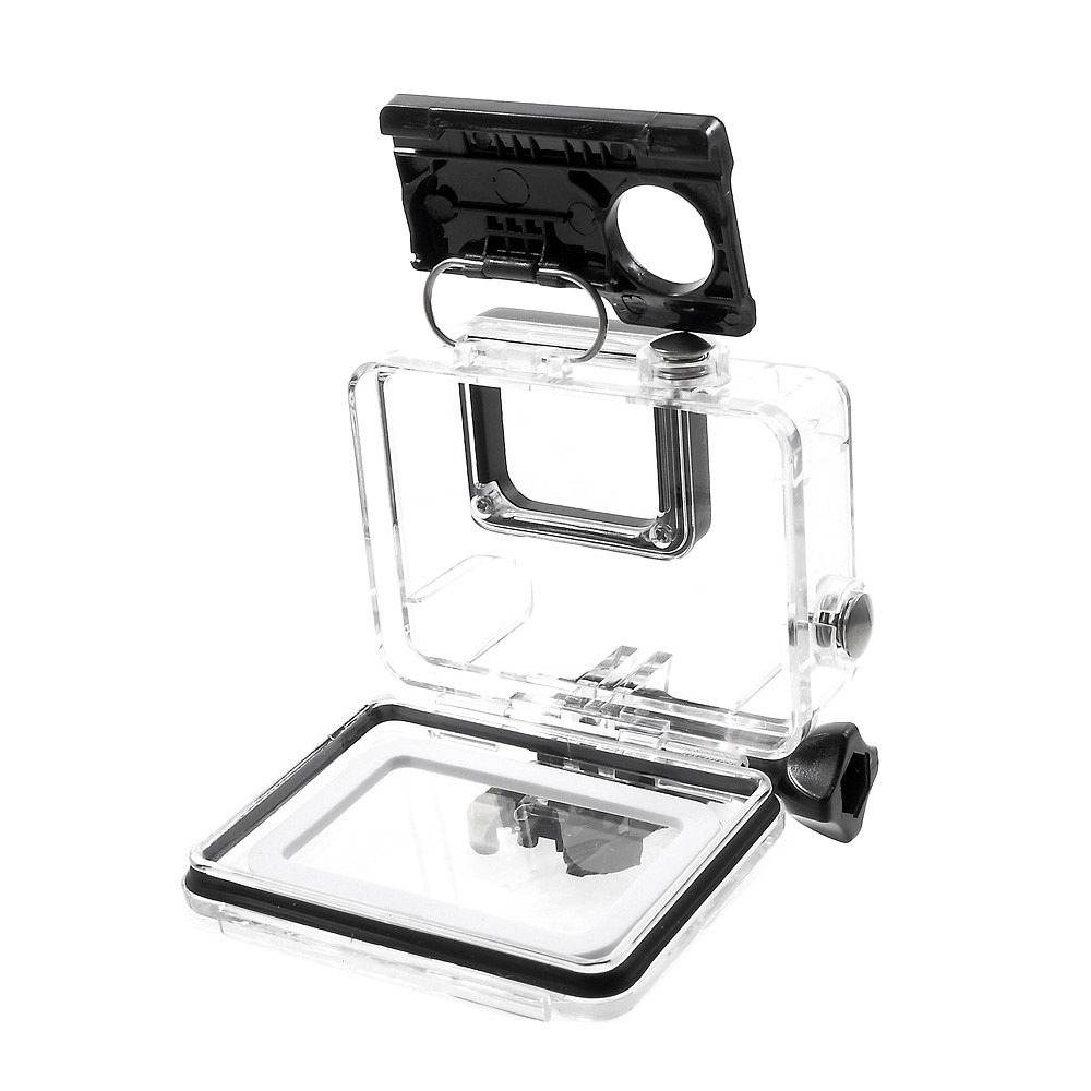 GoPro Hero 7 Black / 6 Black / 5 / 5 Black Unterwasser Case (45m) Taucher Schutzgehäuse - Transparent