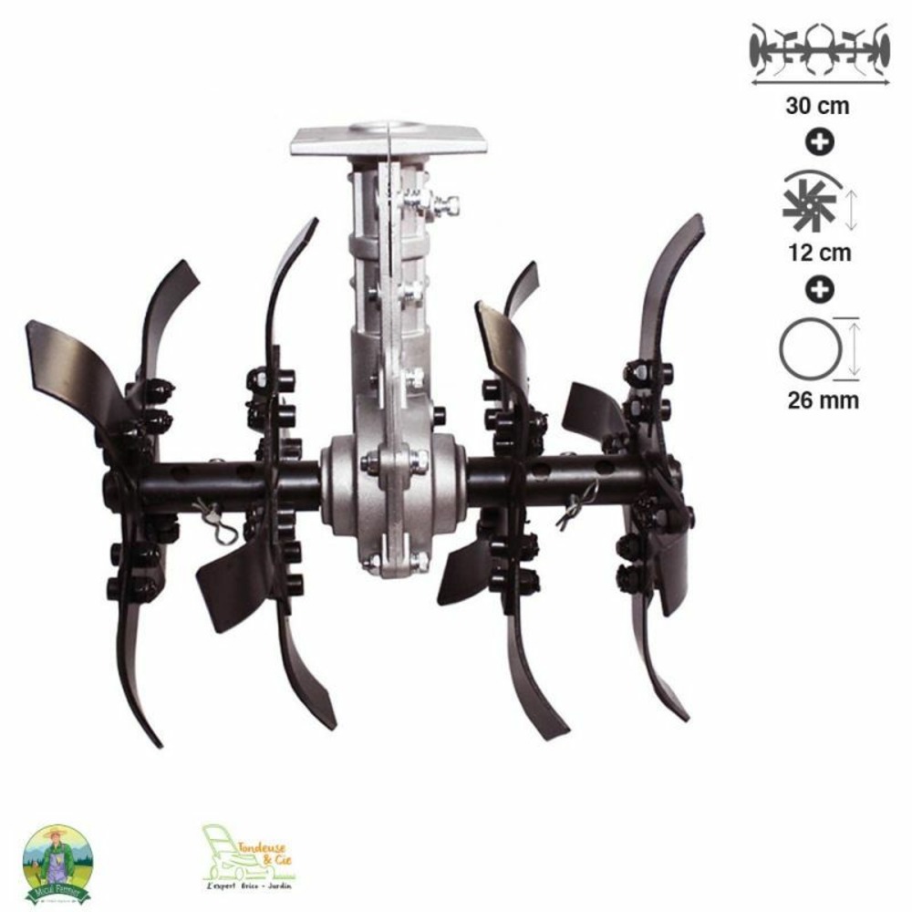 Bineuse universelle 9 dents pour débroussailleuse arbre 26mm fermier gf-1375