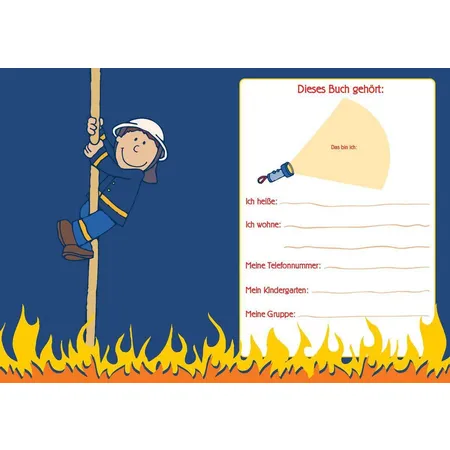 Goldbuch Kindergarten-Freundebuch Feuerwehr
