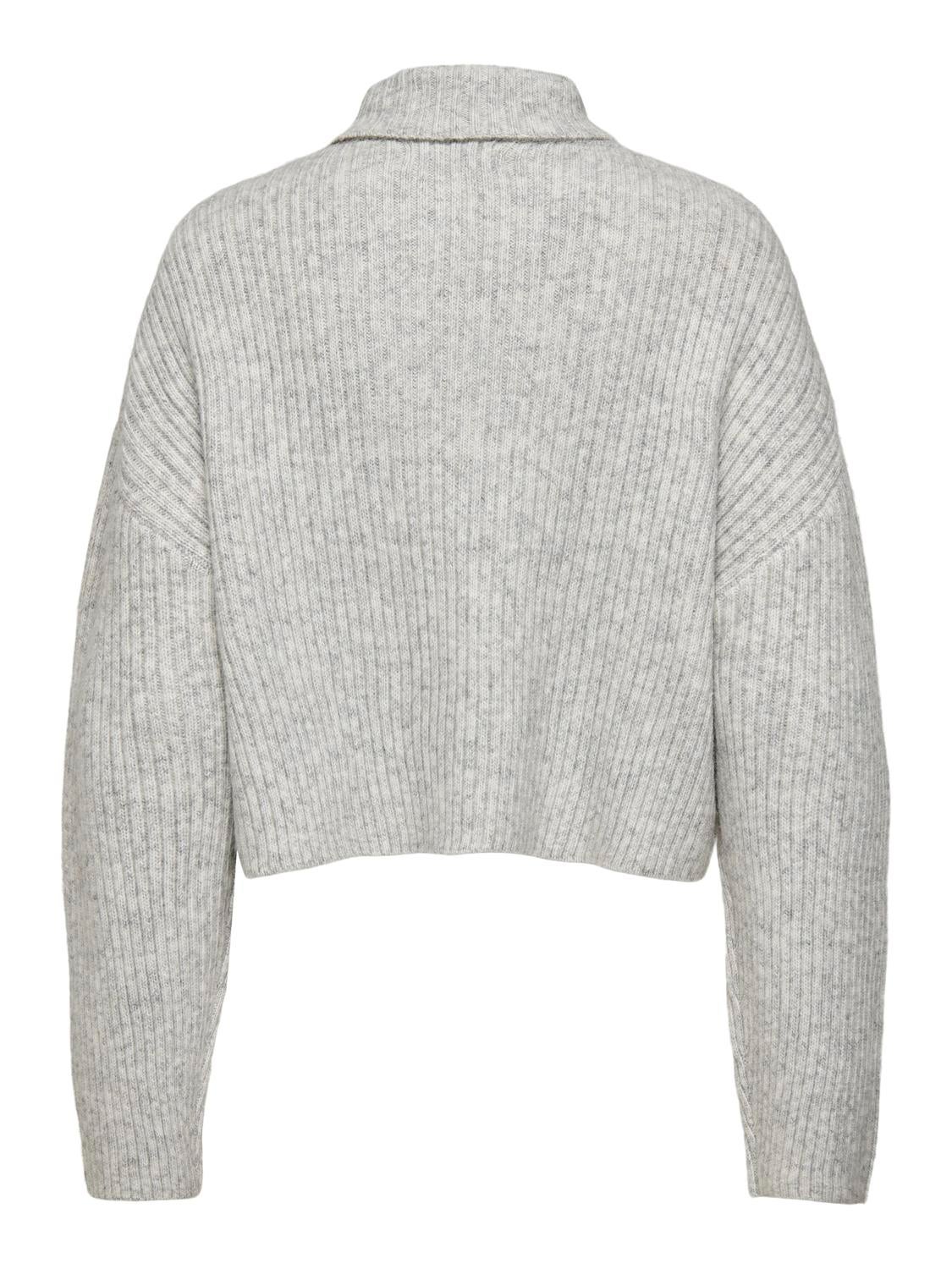 ONLMELANIE Strickpullover Light Grey Melange