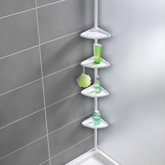 Teleskop Duschecke Compact, mit 4 Ablagen
