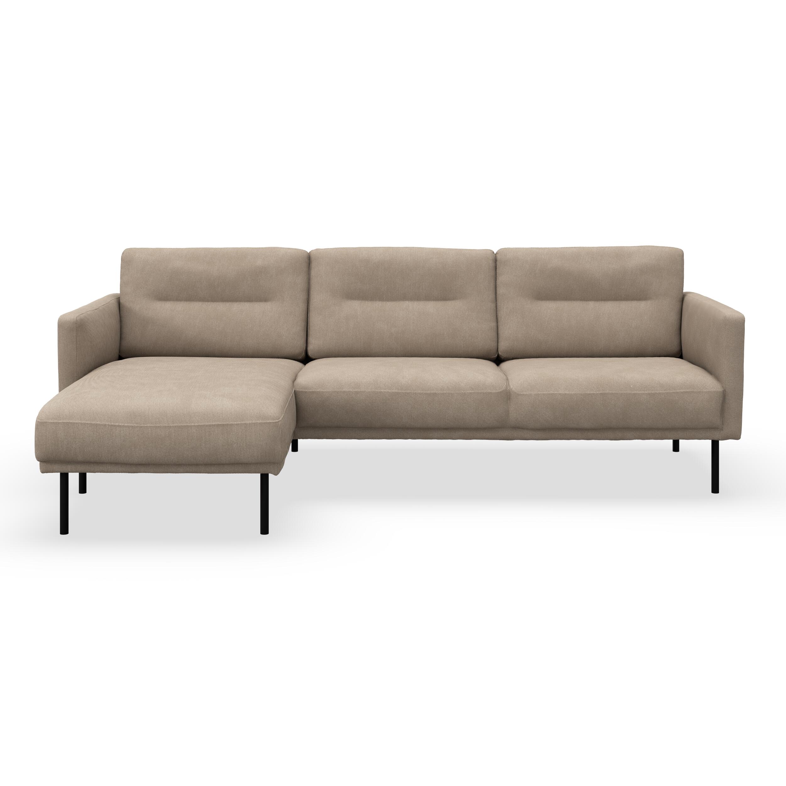 Larvik venstrevendt sofa med chaiselong