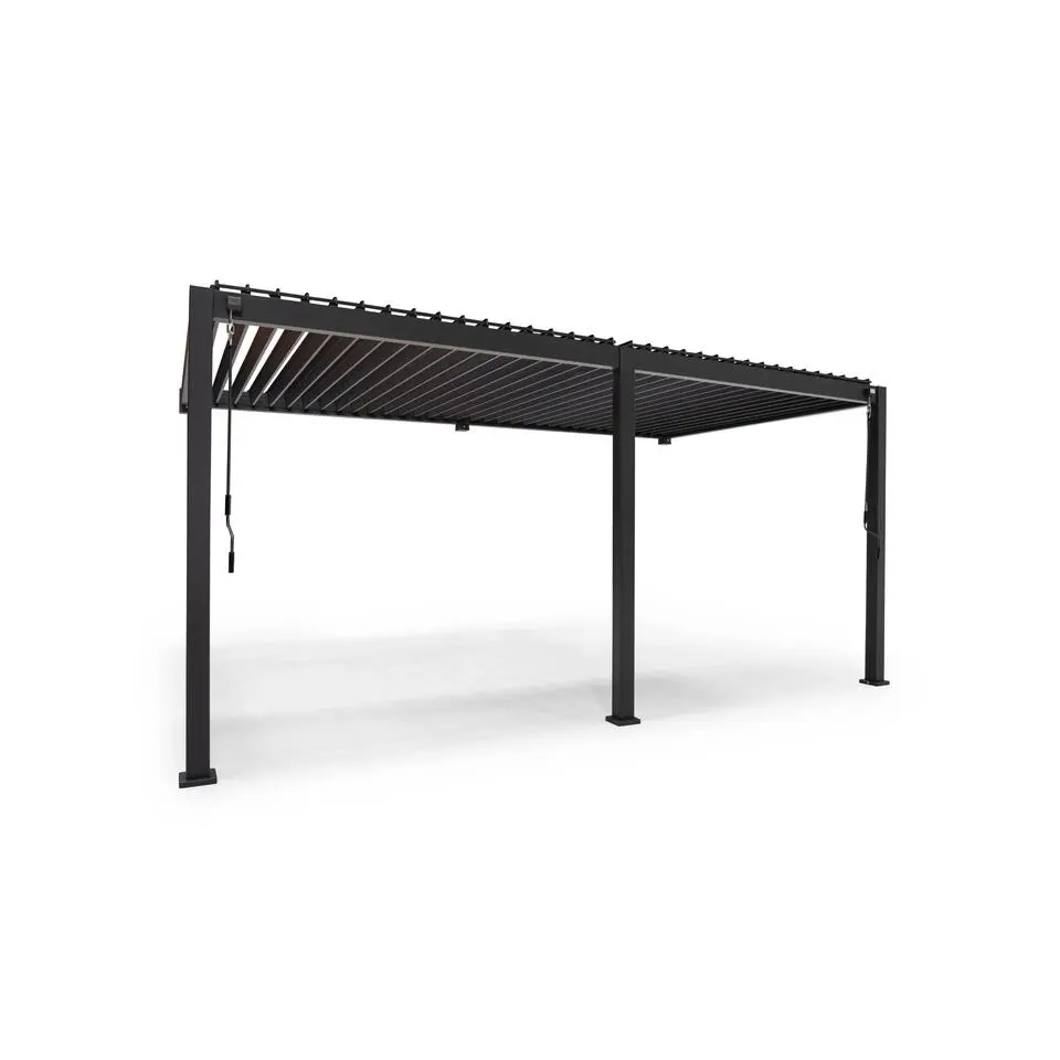 Mirador Deluxe overkapping muur 300 x 530 cm antraciet