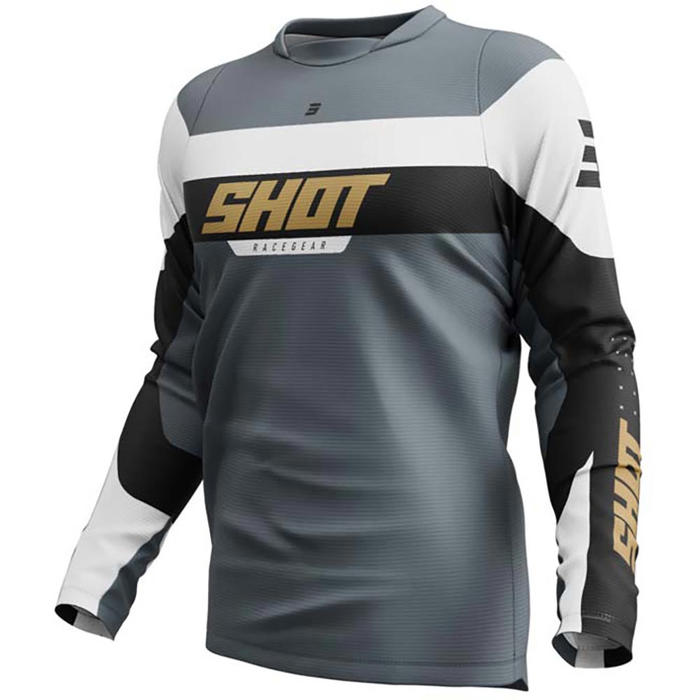 Shot - Maillot Devo League Gris / Blanc / Noir / Or