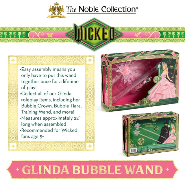 Noble Collection Wicked tryllestav (Glinda)