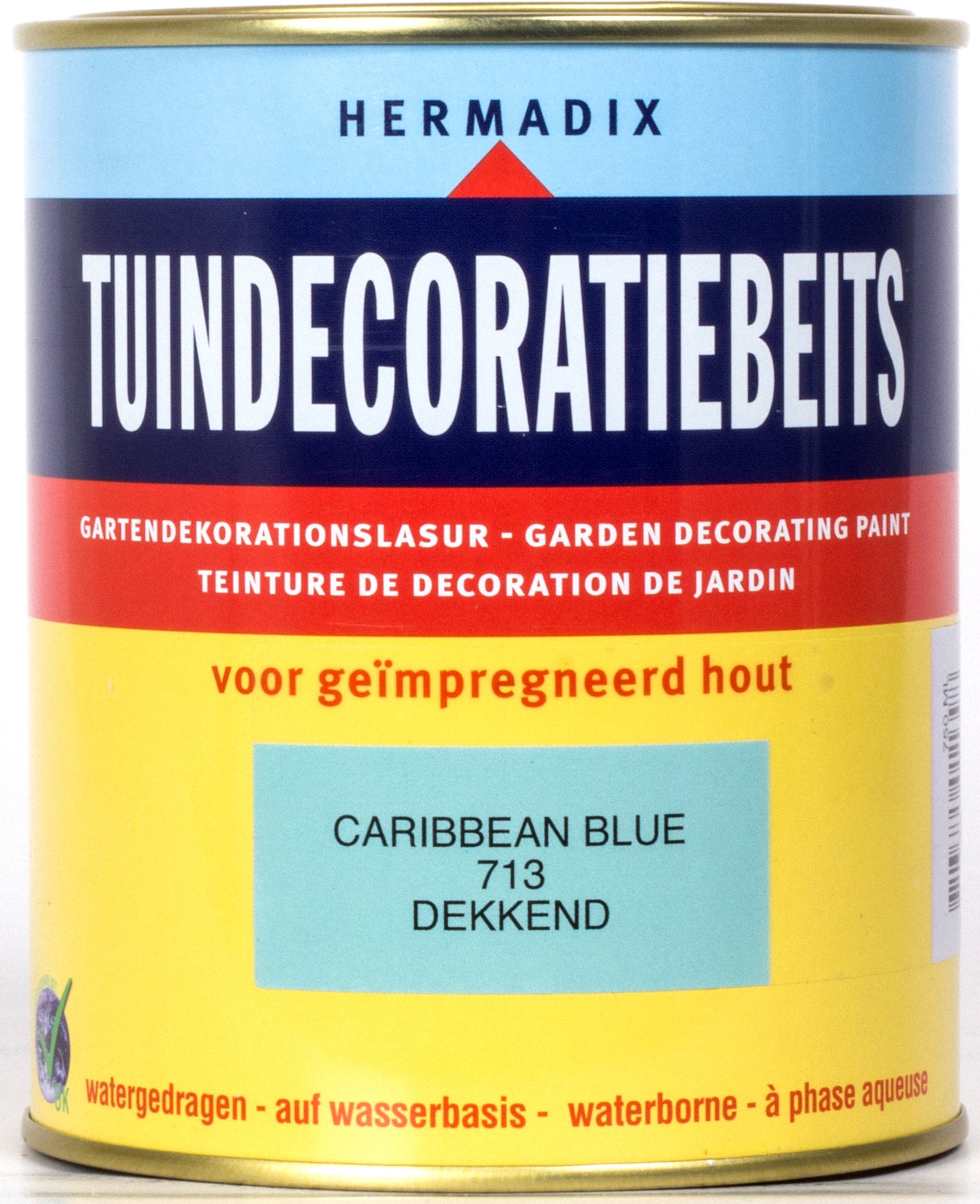 Hermadix Tuindecoratiebeits caribbean blue 750 ml
