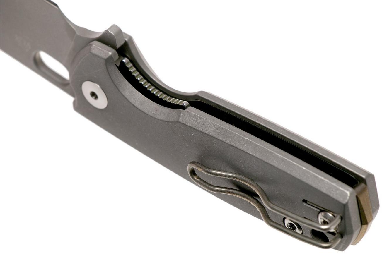 Fox Baby Core FX-608TI Stonewashed Titanium zakmes, Jesper Voxnaes design