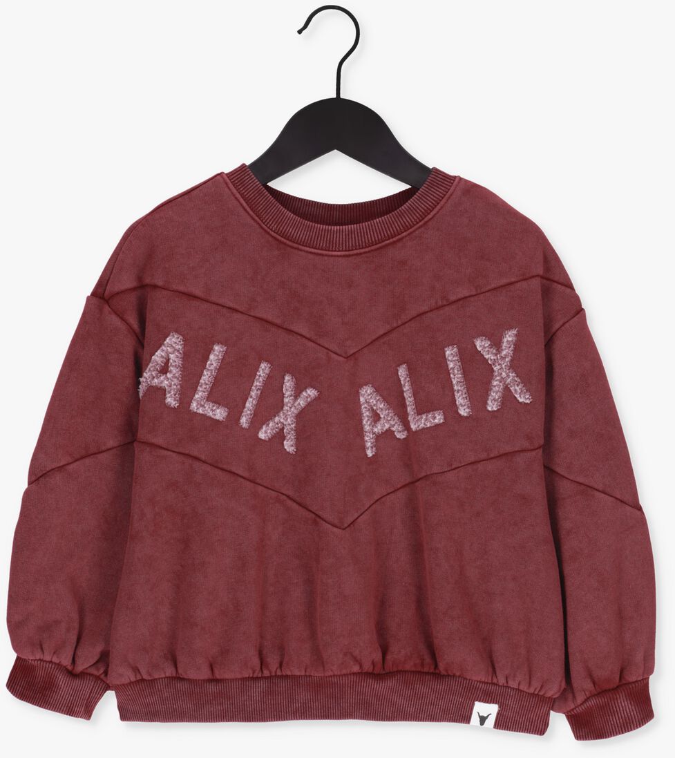 ALIX MINI bordeaux alix mini trui teens knitted colour block sweater