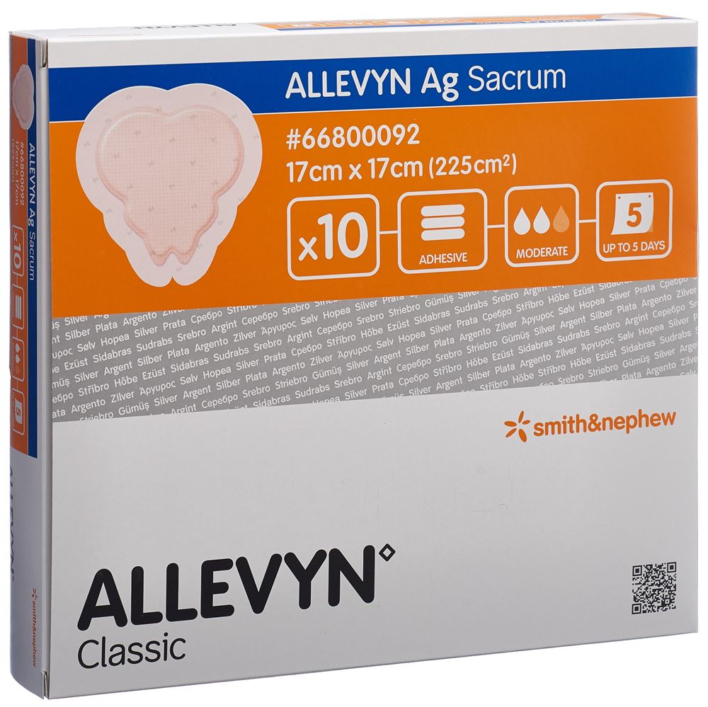 ALLEVYN Wundkompresse 17x17cm 10 Stk