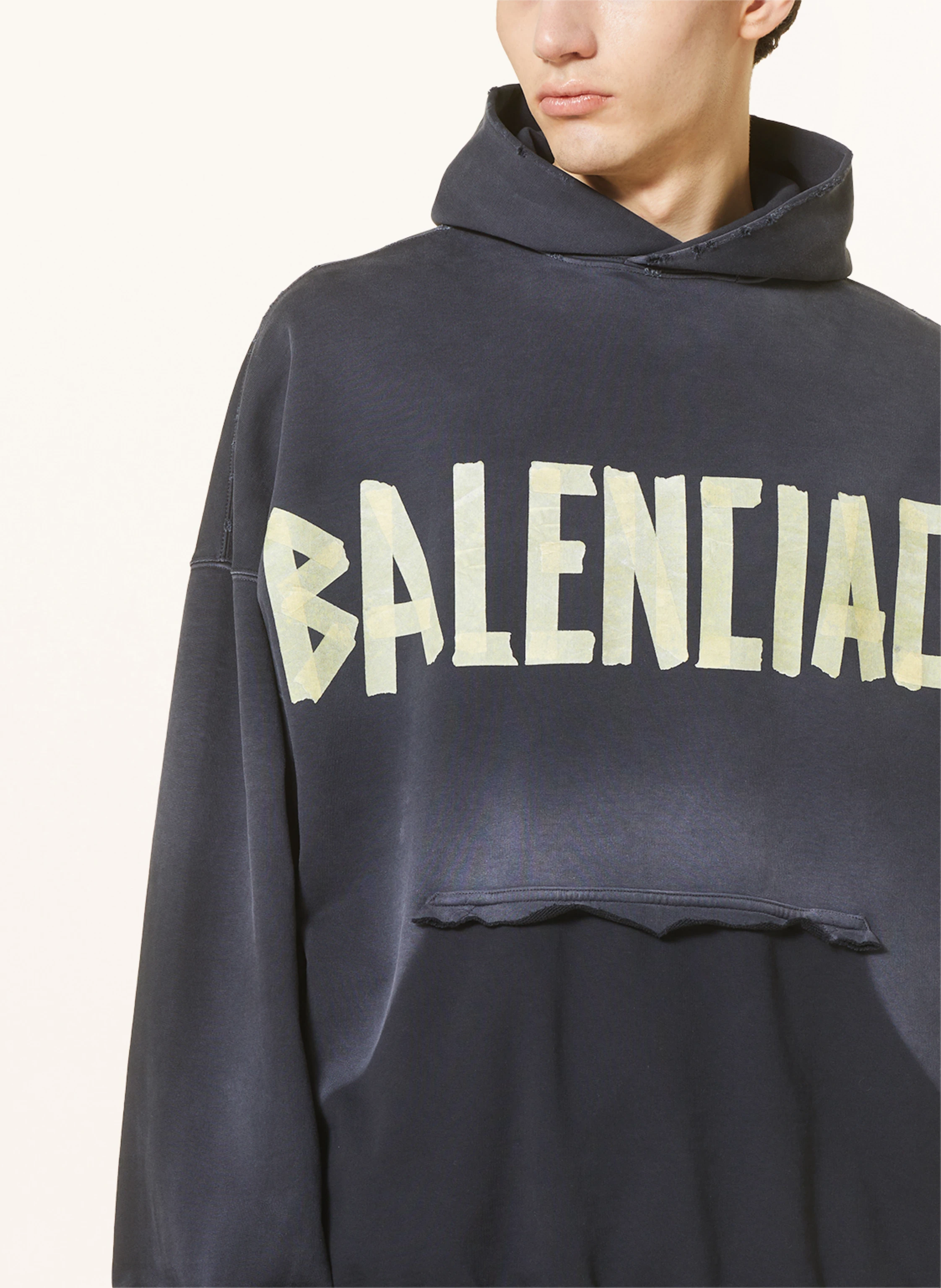BALENCIAGA Oversized-Hoodie mit Cut-outs