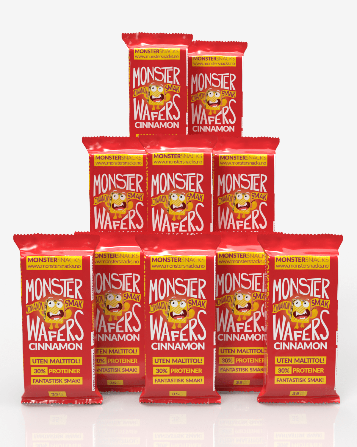 Monster Protein Wafer - Cinnamon 10x35g