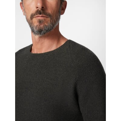 Seldom Herren-Pullover Raglanärmel, Grün