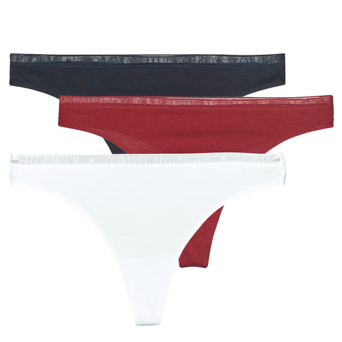 Tommy Hilfiger - TH LOGO COTTON X3 - Noir / Blanc / Rouge