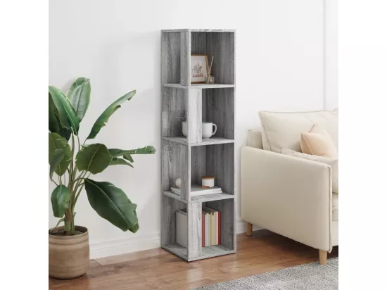 Armoire d'angle Sonoma gris 33x33x132 cm Bois d'ingénierie
