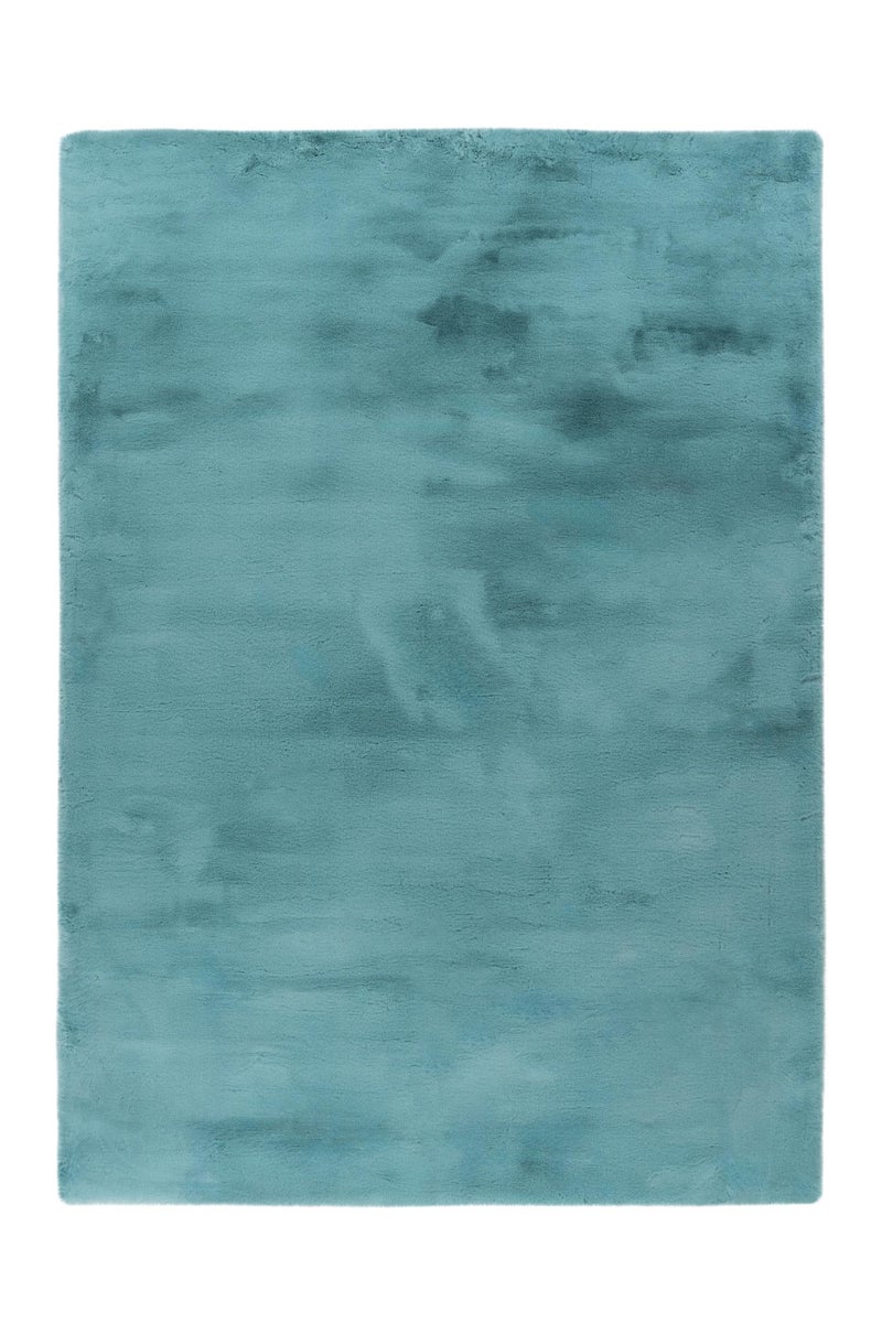 Luminara hoogpolig tapijt, turquoise, 35 mm, effen, 80 x 150 cm