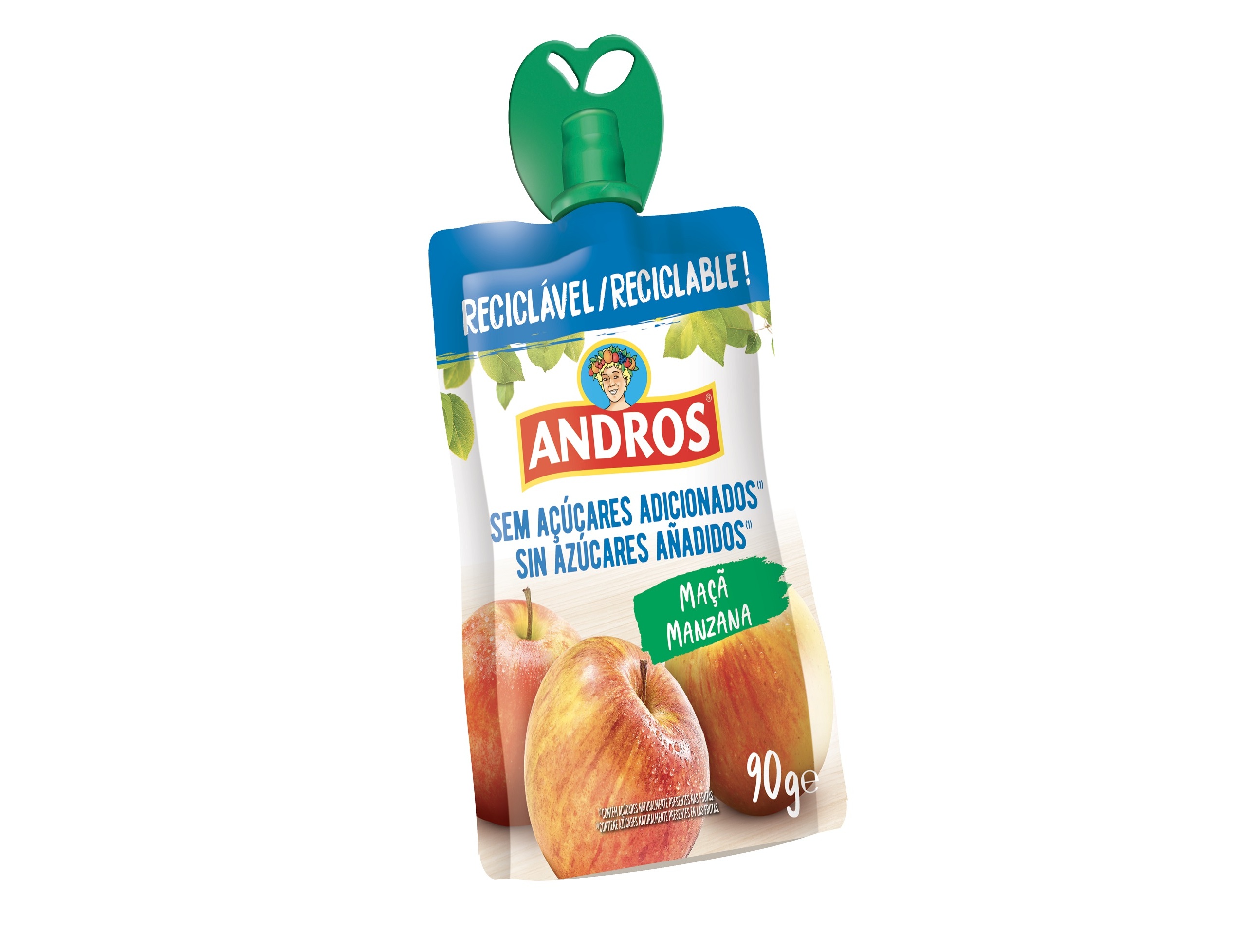 SAQUETA FRUTA ANDROS MAÇÃ 90 G