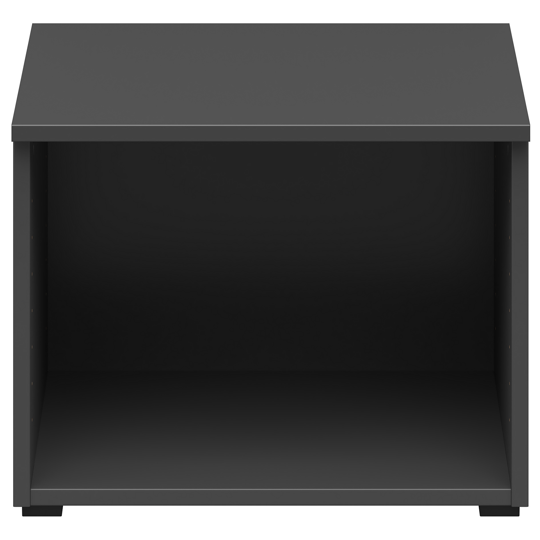 Aufsatzelement - auch hängend verwendbar - anthrazit - Breite 45 cm