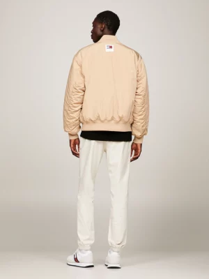Jaqueta Bomber Clássica com Logo Tonal