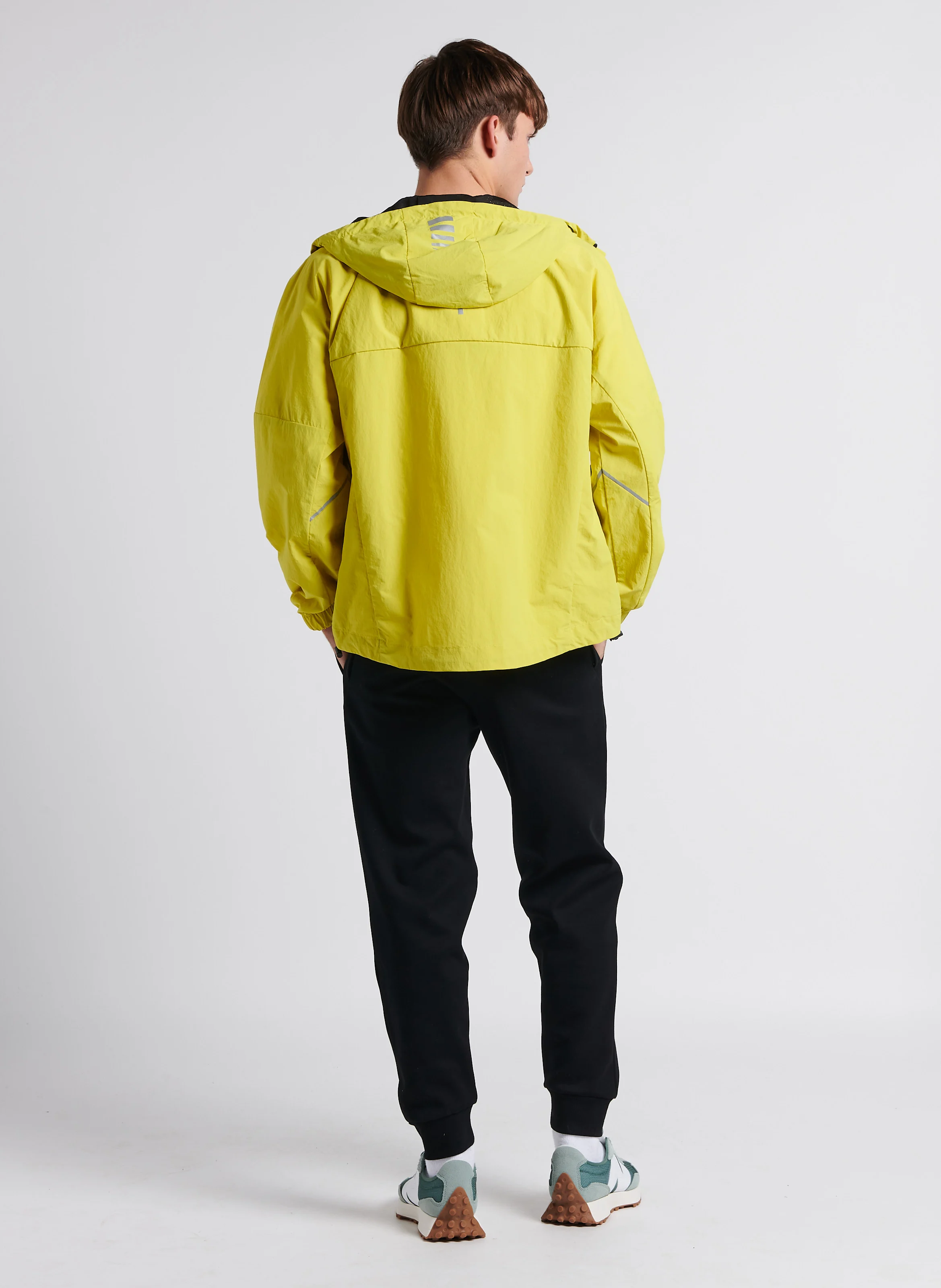 Jogging droit en coton| Noir