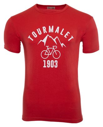 T-Shirt Manches Courtes LeBram x Sport d'Epoque Tourmalet Rouge Lave