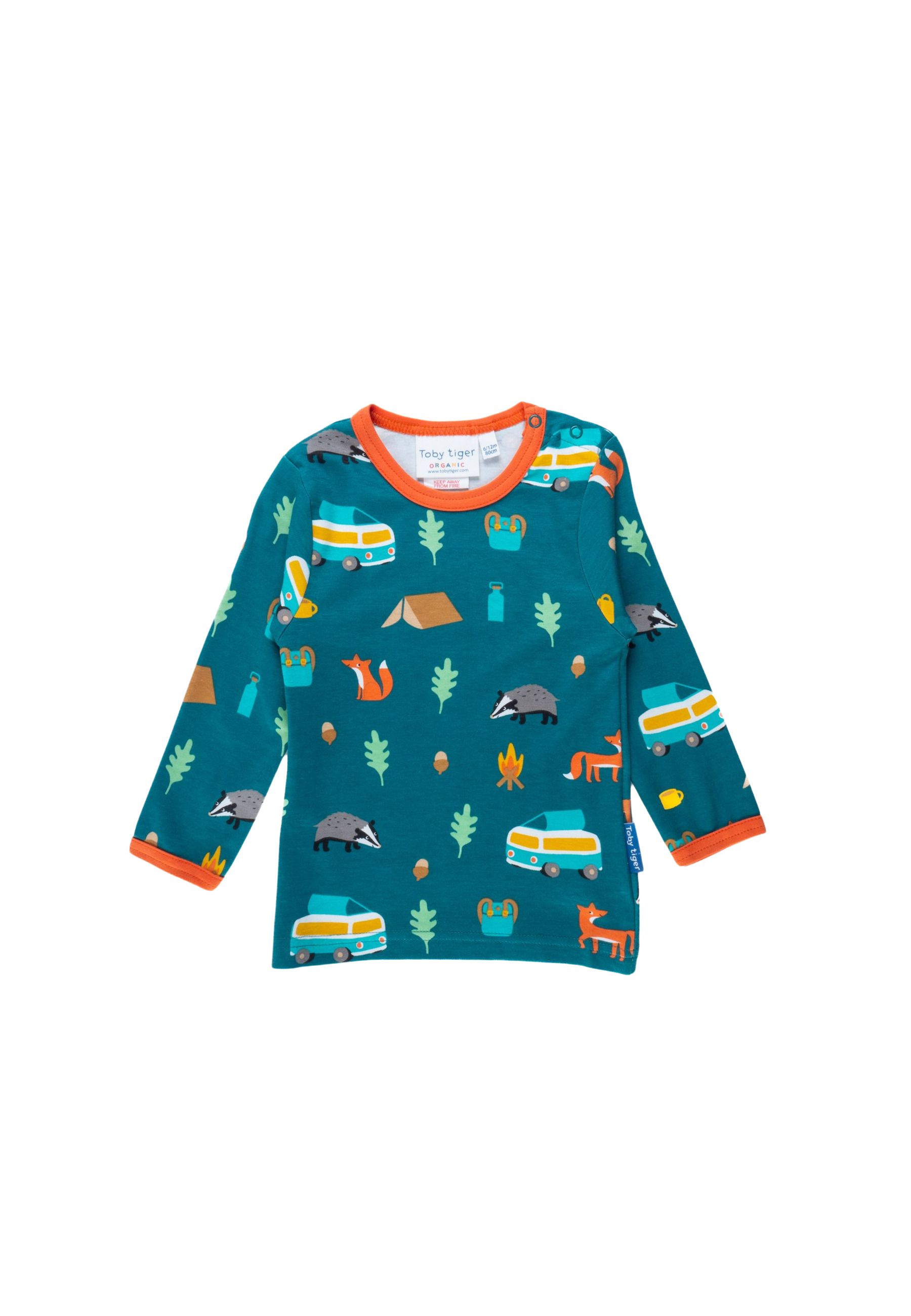 Toby Tiger Langarmshirt mit Wohnmobil Print