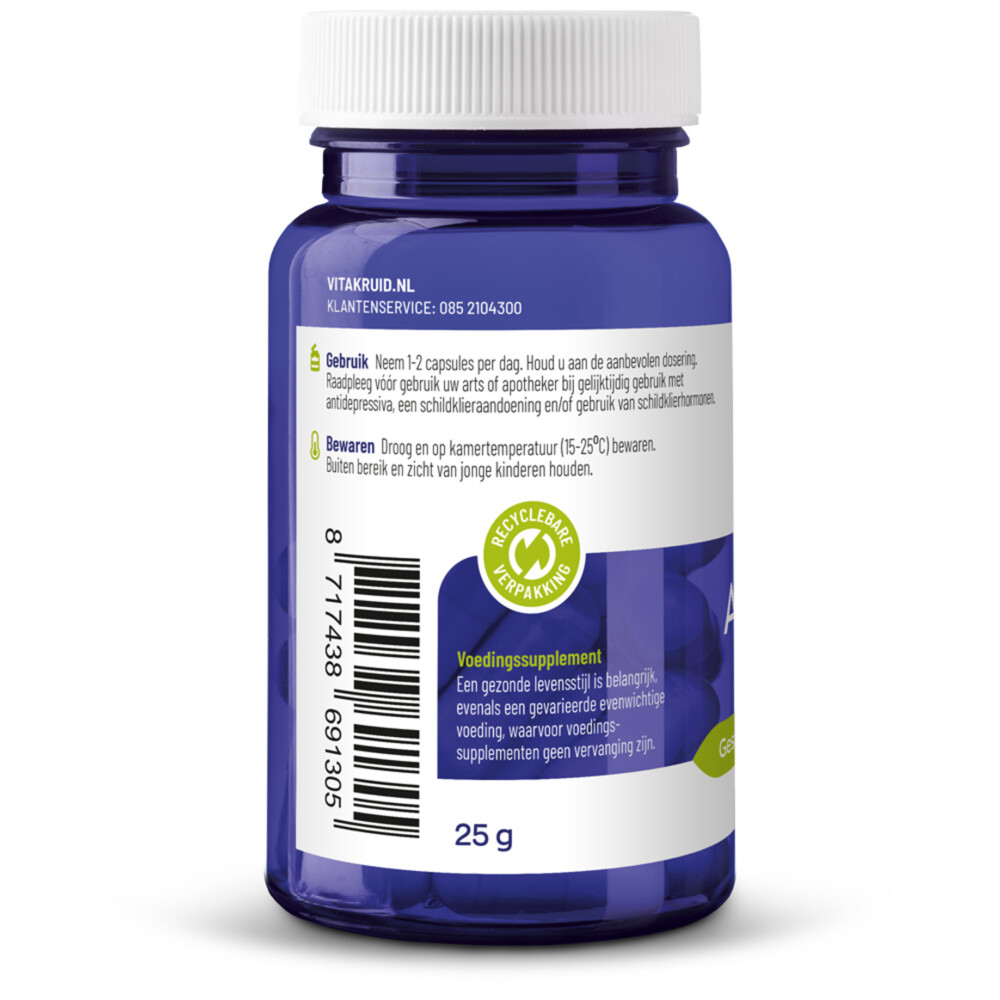 2x Vitakruid Ashwagandha Ksm 60 vegacapsules
