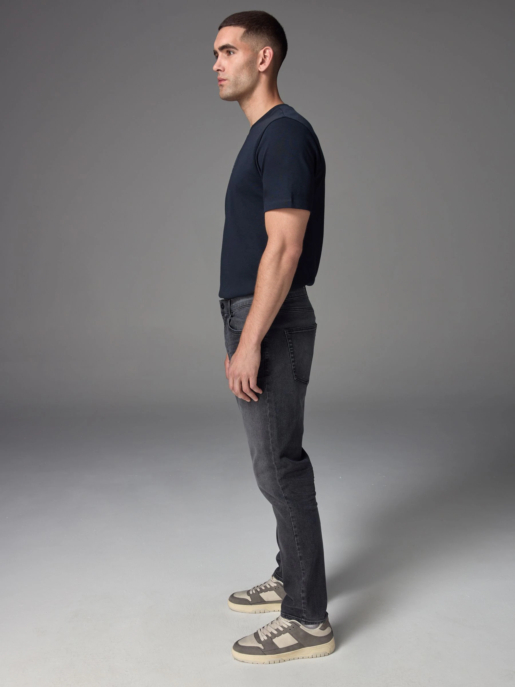 Grijs Gewassen - Musthave stretchjeans