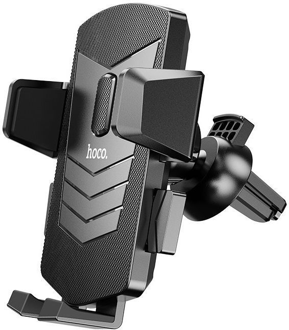 Hoco 360° Verstelbare Draaibare Telefoonhouder Auto voor Standaard en Ronde Ventilatierooster Zwart