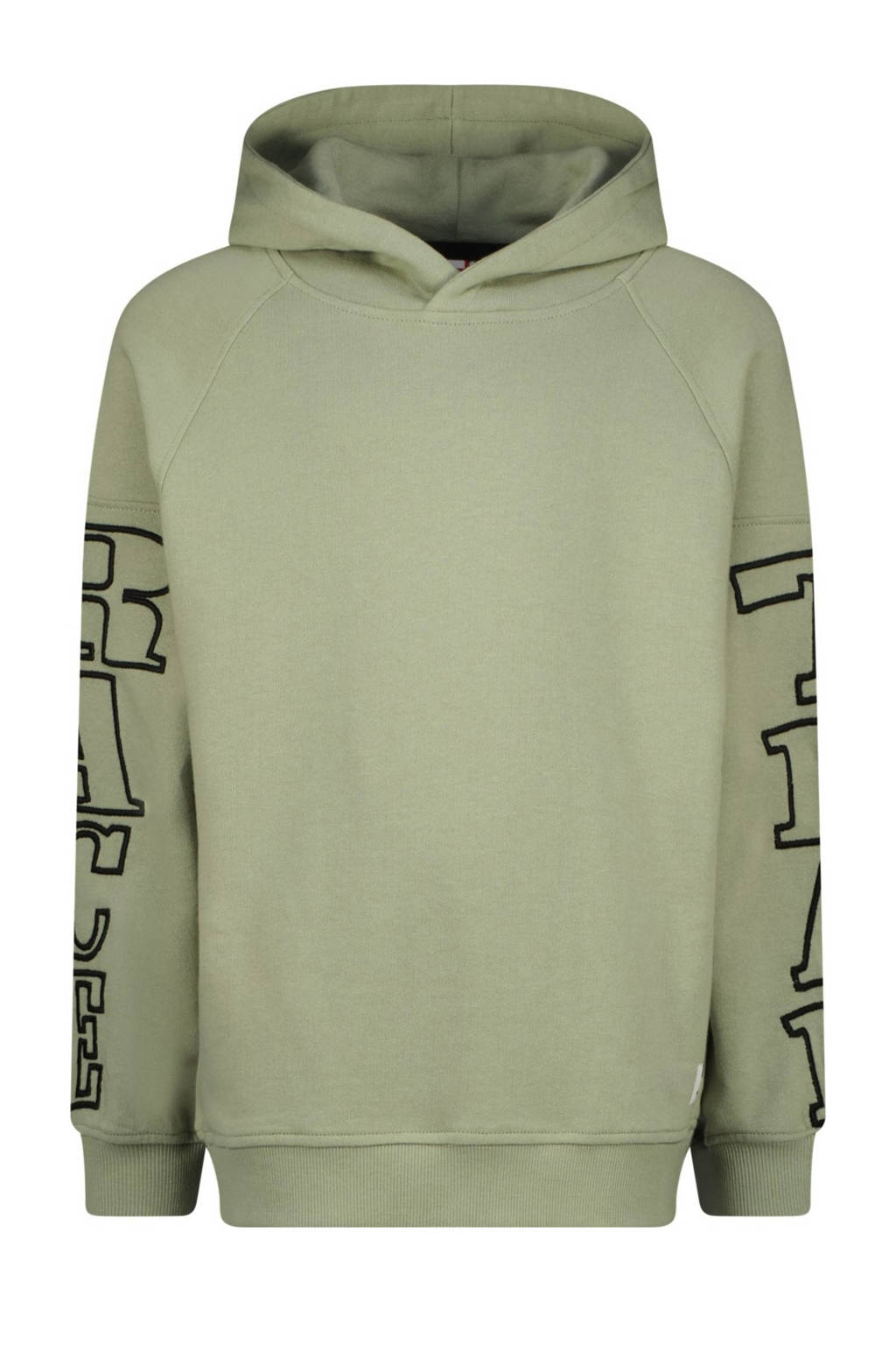 Vingino hoodie Neave met tekst zachtgroen