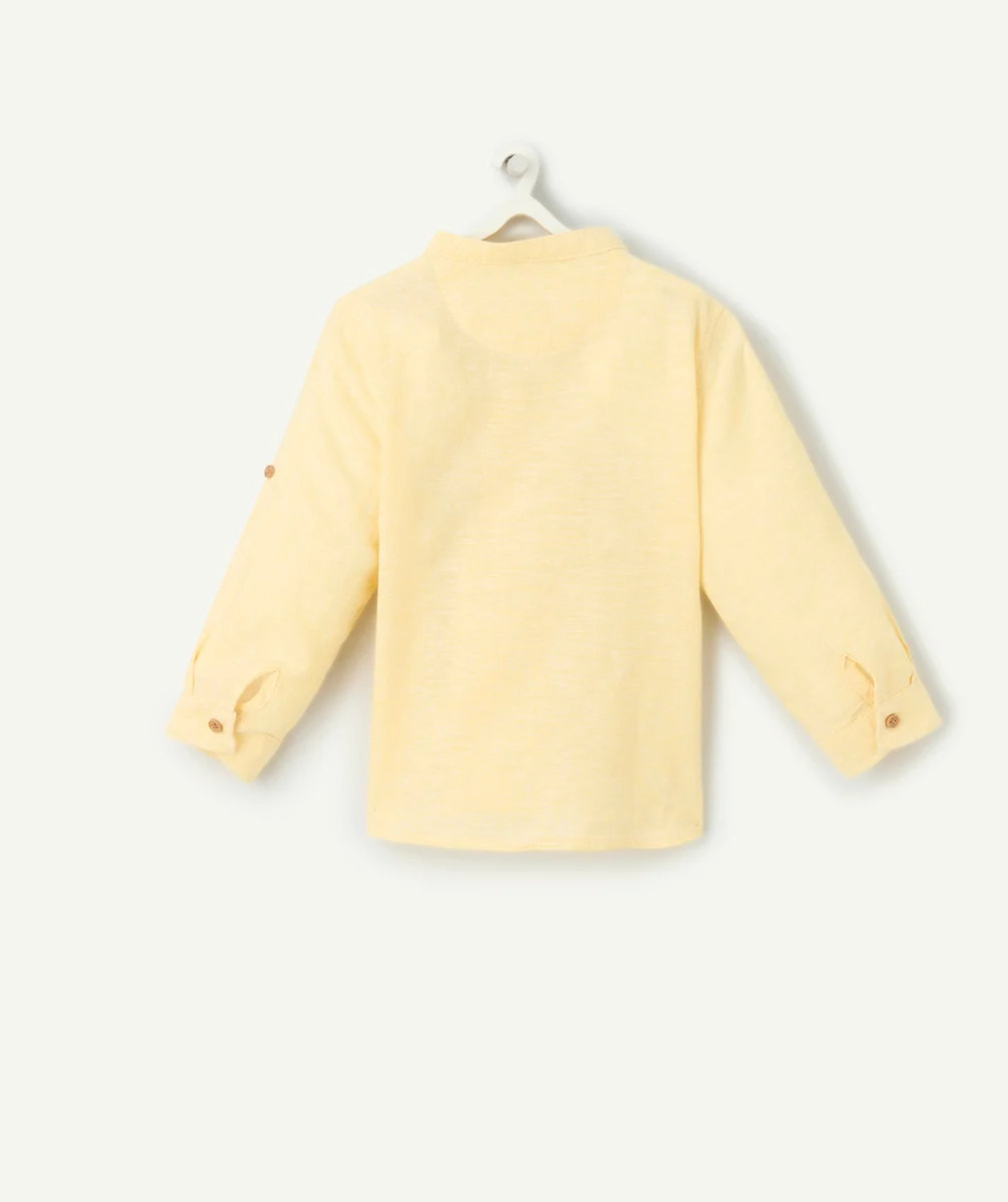 chemise manches longues bébé garçon en lin