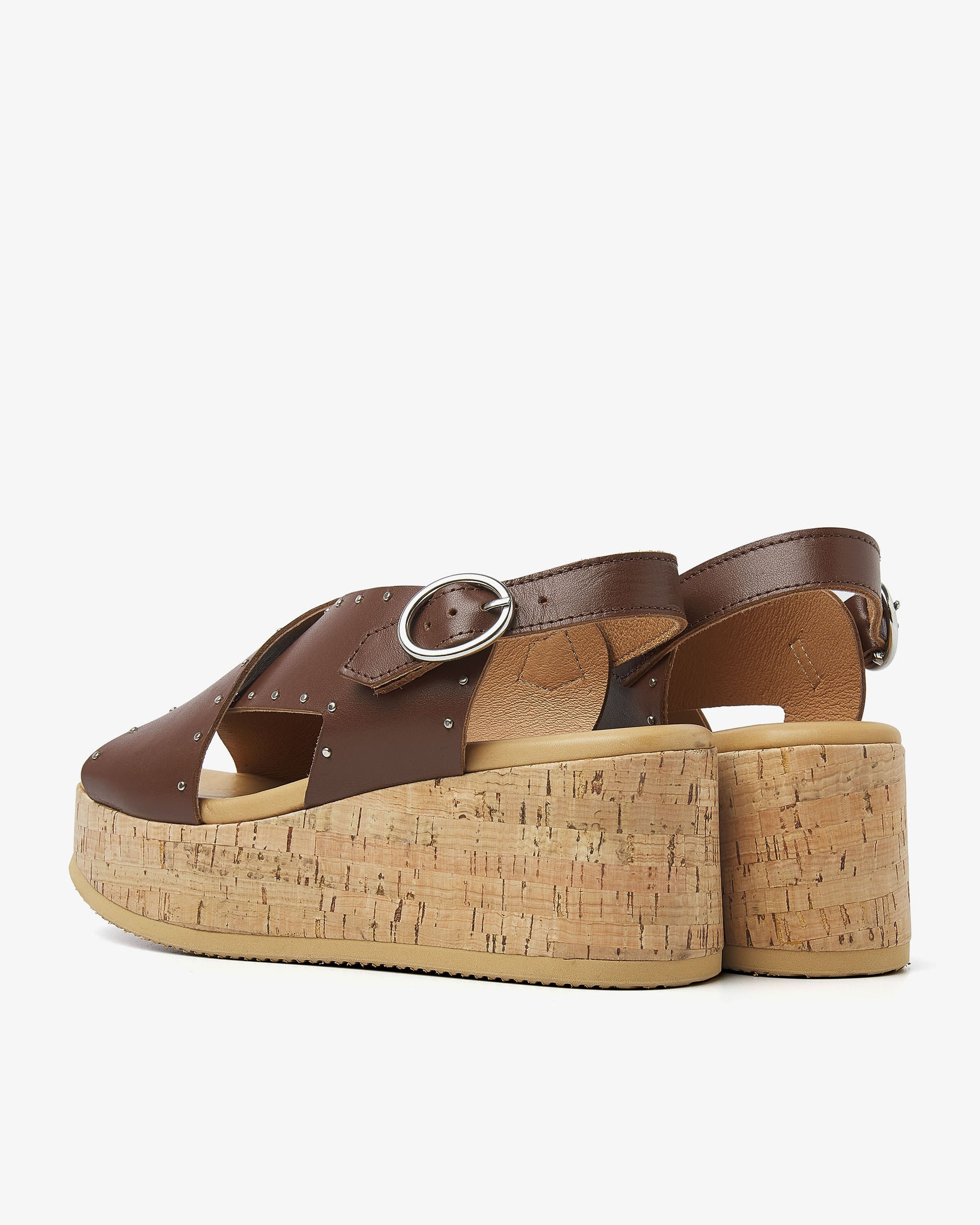 VIA VAI bruine sandalen Sissel Elaine