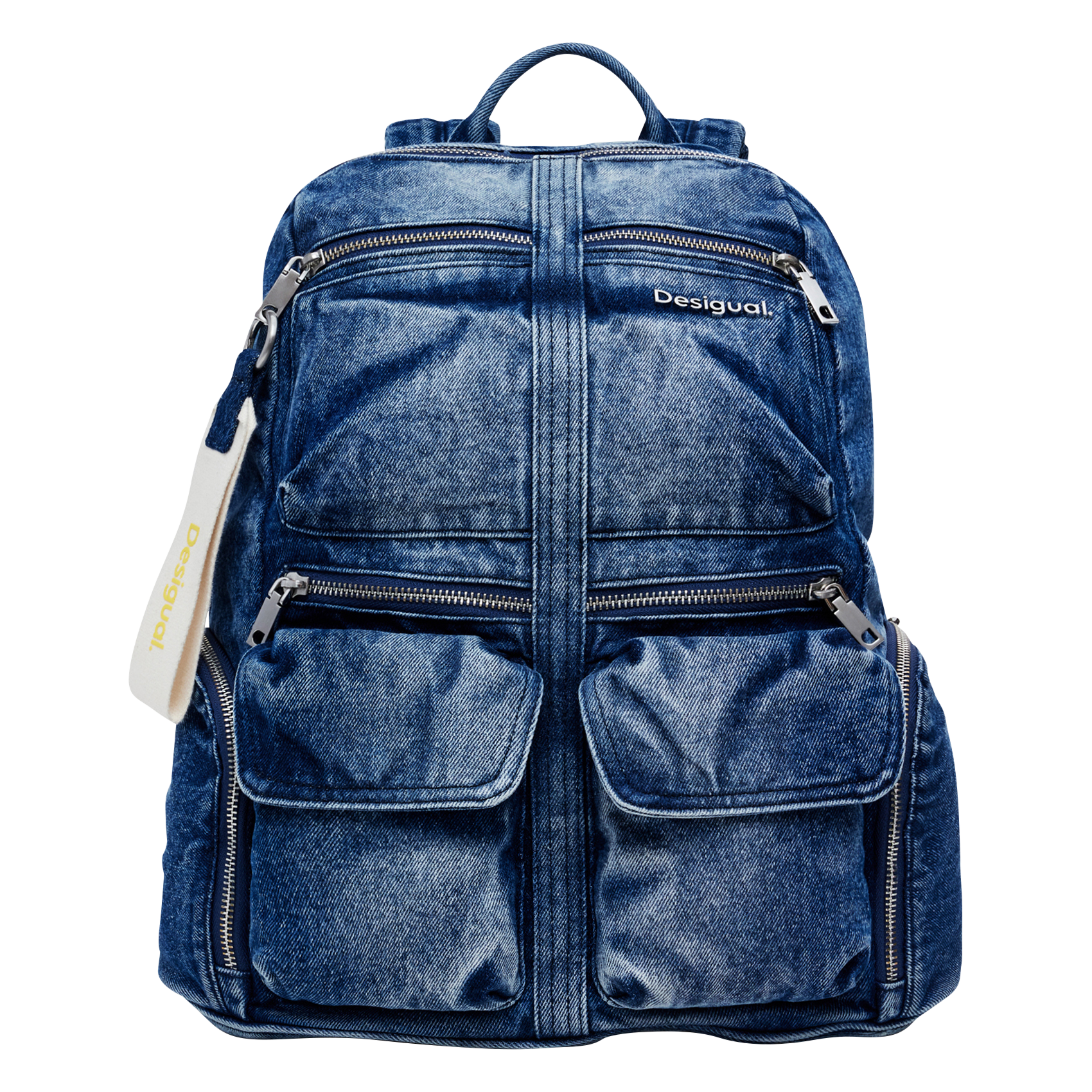 Sac à dos en denim de coton | Bleu