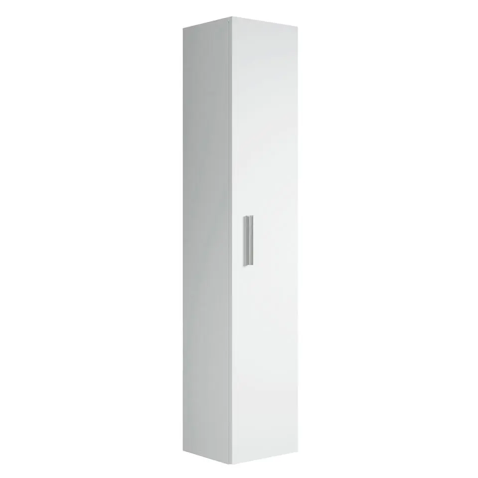 Badplaats Badkamerkast Pluto 30 x 30 x 150 cm - Wit - Hangende Badkamerkasten