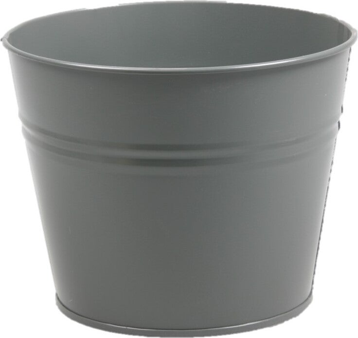 Zinc Collection bloempot Sanvi grijs 23 x 23 x 18 cm