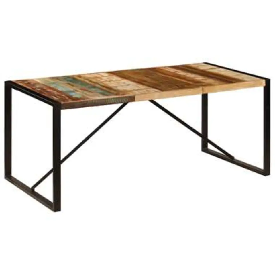vidaXL - Eettafel - Multikleur - Hout - 180 x 90 x 75 cm