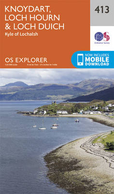 Knoydart, Loch Hourn and Loch Duich - OS Explorer Map 413 (Sheet map, folded)